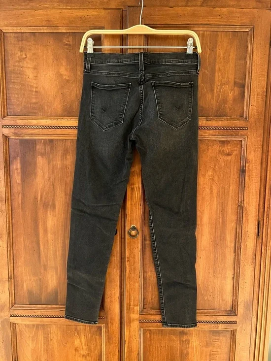 Hudson Natalie Midrise Super Skinny Ankle | Size 28 | Black Denim | Like New - Picture 6 of 15